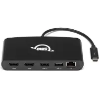 OWC Mini Dock Thunderbolt 3 - - HDMI 2.0 - Ethernet Gigabit - 40 Gbit/s - Aluminium