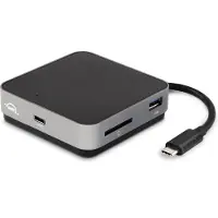 OWC USB-C TRAVEL DOCK AVEC FIL USB 3.2 GEN 1 (3.1 GEN 1) TYPE-C GRIS (