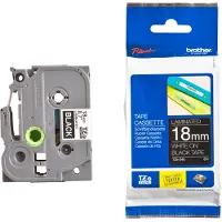 Brother TZe-345 - (18 mm) - Blanc sur noir - Ruban