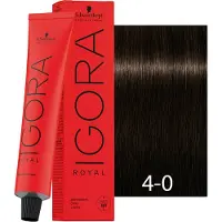 Schwarzkopf Professional Igora Royal Cools Coloration permanente 60 ml 4-0 Medium Brown Natural