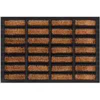 vidaXL Paillasson rectangulaire 40x60 cm caoutchouc et fibre de coco