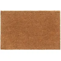 vidaXL Tapis de porte naturel 65x100 cm fibre de coco touffeté