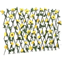 vidaXL Treillis avec lierre artificiel 5 pcs. Extensible 180x60 cm