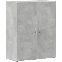vidaXL Armoire de classement gris béton bois d'ingénierie