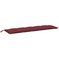 vidaXL Coussin pour banc de jardin Melange rouge vin 180x50x7 cm Tissu