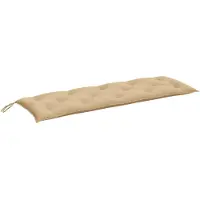 vidaXL Coussin pour banc de jardin Melange Beige 150x50x7 cm Tissu