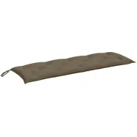 vidaXL Coussin pour banc de jardin Melange Taupe 150x50x7 cm Tissu