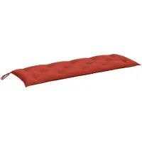 vidaXL Coussin pour banc de jardin Melange Rouge 150x50x7 cm Tissu
