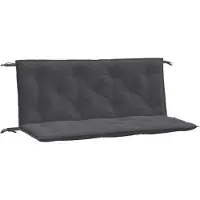 vidaXL Coussins de banc de jardin 2 pcs. Melange Anthracite 120x50x7 cm Tissu