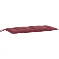 vidaXL Housse de banc de jardin Melange rouge vin 100x50x7 cm Tissu