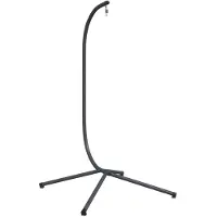 vidaXL Structure de support pour fauteuil suspendu en forme d'œuf, sans panier, anthracite, en acier (seulement la base)