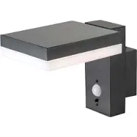 V-TAC VT-1147 10402 Applique murale solaire 5.5 W blanc chaud noir (220 lm, IP44)