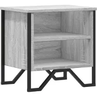 vidaXL Table de chevet sonoma gris 40x30x40 cm bois d'ingénierie