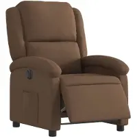 vidaXL Fauteuil relax électrique marron Tissu