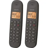 Logicom Téléphone fixe DECT ILOA 250 DUO noir