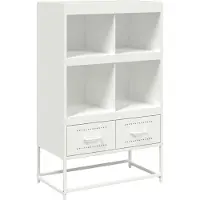 vidaXL Highboard blanc 68x39x111,5 cm acier