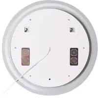 Beliani Miroir de salle de bain à Led Brognon 60 Cm 60 Cm Enceinte Bluetooth intégrée Argent Lumarko