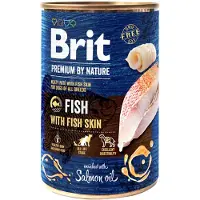 Brit Premium by Nature Fish&Fish Skin - nourriture naturelle pour chiens à base de poisson et de peau de poisson - 6x400 g