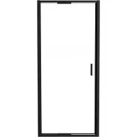 Luca Varess Vidor In porte pivotante 90 cm x 190 cm verre transparent profil noir mat