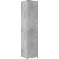 vidaXL Highboard gris béton 40x42,5x185 cm Bois composite