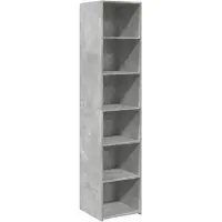 vidaXL Highboard gris béton 40x41x185 cm Bois composite