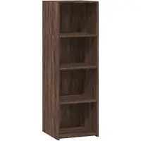 vidaXL Highboard brun imitation chêne 40x41x124 cm Matériau dérivé du bois