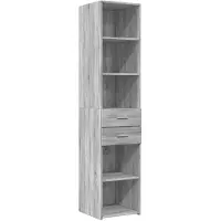vidaXL Highboard Gris Sonoma 40x42,5x185 cm Matériau dérivé du bois