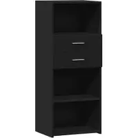 vidaXL Highboard noir 50x42,5x124 cm Bois composite