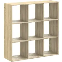 vidaXL Bibliothèque chêne sonoma 102x32x102 cm bois d'ingénierie
