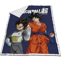 Dragon Ball Super - Couverture Sherpa 120x150cm - Son Goku & Vegeta