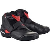 Alpinestars SMX-1 R V2 Vented, bottes courtes perforées ,Noir/Rouge ,49 EU