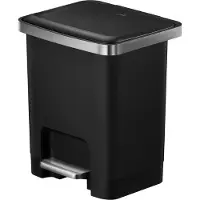 EKO , seau à pédale, modèle Hana 2, 15 litres, couleur noire