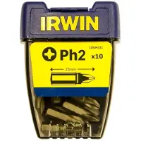 Irwin Tools IRWIN embouts de tournevis Phillips PH2 25 mm Lot de 10 IRW10504331