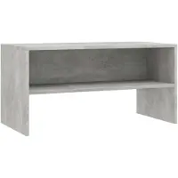 vidaXL Meuble TV en béton gris 80 x 40 x 40 cm aggloméré