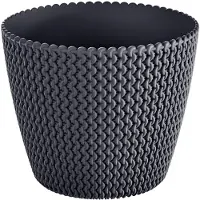 Prosperplast Pot Rond Prosperplast Sploty - Ø 295 Mm - Gris Anthracite - Plastique