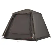 vidaXL Tente de pêche 4 personnes brune Quick Release