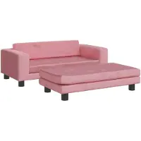 vidaXL Lit pour chien avec extension rose 100x50x30 cm velours