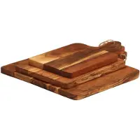 vidaXL Planche à découper 3 pcs cm bois d'acacia massif