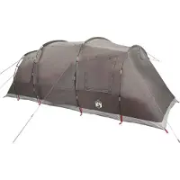 vidaXL Tente familiale tunnel 6 personnes brune étanche à l'eau