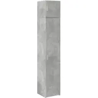 vidaXL Armoire haute étroite gris béton 40x42,5x225 cm Bois composite