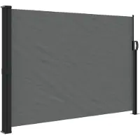 vidaXL Store latéral extensible Anthracite 140x500 cm