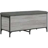 vidaXL Banc de rangement sonoma gris 102x42x45 cm bois d'ingénierie