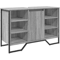 vidaXL Armoire sous lavabo Gris Sonoma 91x35x60 cm Bois composite
