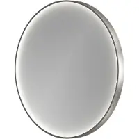 Balmani Secret miroir rond Brushed Gunmetal lumineux et anti-buée Ø 70 cm