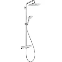 Hansgrohe Croma E280 colonne de douche de pluie robinet thermostatique Chrome Brillant