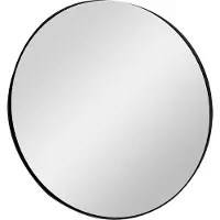 Storke Nero miroir rond noir Ø 60 cm
