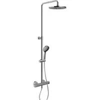 Blaufoss Bodan 250 colonne de douche de pluie robinet thermostatique Chrome Brillant