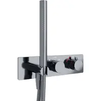 Blaufoss Dreambox Round thermostat de douche encastré avec douchette chrome brillant