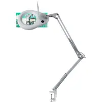 Unilux Lampe loupe LED ZOOM , grossissement 175 %, 6 W LED, bras à double articulation, blanc