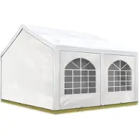 Sonstiges TOOLPORT Tente de réception 3x5 m, toile de haute qualité env. 450 N PE blanc construction en acier galvanisé avec raccordement par vissage